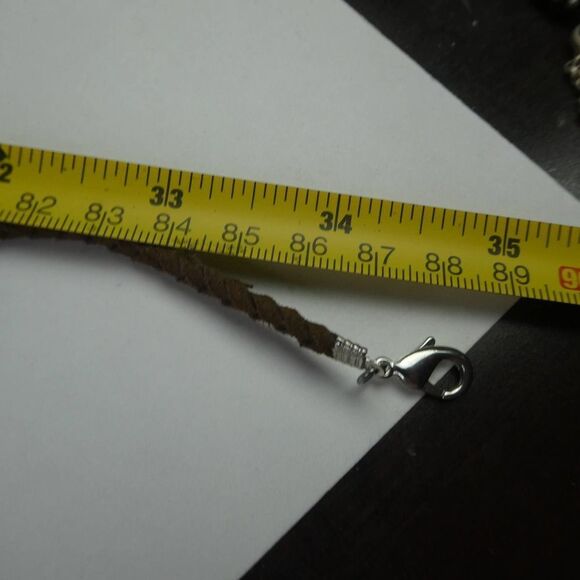 Multi Strand Beaded Necklace Boho Dyed Shell Mixed Material Festival Plus Size - Picture 9 of 9